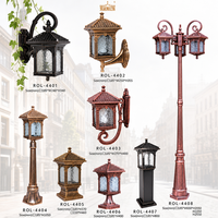 Lampe LED d'extérieur de style européen en aluminium, étanche, pour jardin, paysage, rétro, IP65, alimentation AC, cour, rue, hauteur 2,3 m