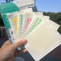 Patchs Hydrocolloïdes Personnalisés pour Boutons, 40 Pièces, Motif Étoile Noire Mignonne, Autocollants pour Couvrir les Boutons du Visage