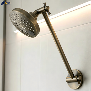 Brazo <span class=keywords><strong>de</strong></span> Ducha Ajustable <span class=keywords><strong>de</strong></span> Pared Certificado, Multidireccional, con Cabezal <span class=keywords><strong>de</strong></span> Ducha Multifunción, Ahorro <span class=keywords><strong>de</strong></span> <span class=keywords><strong>Agua</strong></span> PVD - Product Image 3