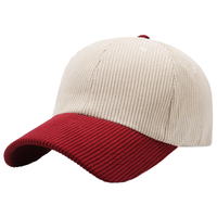 Casquette de baseball unisexe tendance en mousse de polyester, broderie 3D, design color block, polyvalente et décontractée