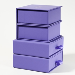 PackSecret MOQ 1Piece Custom Logo Purple <b>Book</b> Type Jewelry Gift Boxes High Quality Magnetic Closure Jewelry <b>Box</b> - Product Image 6
