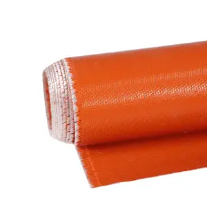 Tecido de fibra revestida de silicone da prevenção de incêndio