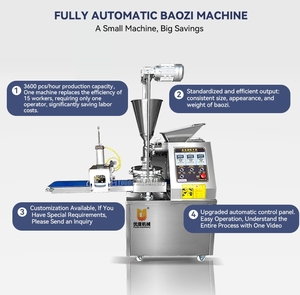 Máquina Automática para Hacer Dumplings y Bollos Pequeños, Máquina de Baozi con Motor para Dim Sum, Bollos Rellenos al Vapor, Bao y Momo Dimsum - Product Image 3