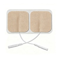 Électrodes carrées réutilisables Konmed KM-805 5x5cm/2*2 pouces pour la rééducation et la physiothérapie à domicile, coussinets TENS pour soulager la douleur
