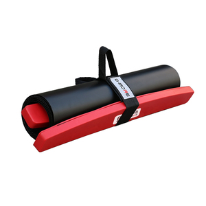 Planche <span class=keywords><strong>de</strong></span> glisse d'entraînement <span class=keywords><strong>de</strong></span> patinage <span class=keywords><strong>de</strong></span> vitesse D-more rouge avec couvre-chaussures pour la pratique du hockey, remise en forme professionnelle à domicile et réduction <span class=keywords><strong>de</strong></span> la graisse - Product Image 2