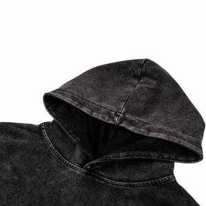 Sudaderas con capucha y sudaderas para hombre de alta calidad 100% algodón en blanco lavado con ácido Sudadera con capucha Unisex Premium Vintage desgastado logotipo personalizado - Product Image 3