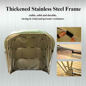 Toldos plegables manuales Galvanized Garage Outdoor PVC Carport Canopy - Product Image 2