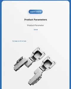 Verdeckte Hardware für Soft-Close-Schränke, klappbare Möbel, versteckte Wohnzimmertüren, seitlich montierte, unsichtbare, langsam schließende Scharniere, hochwertig - Product Image 2