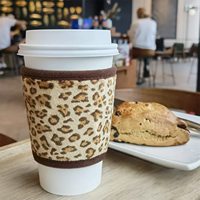 Manchon de tasse en néoprène blanc imprimable, pliable, réutilisable, isolant pour café glacé, personnalisable avec logo, fourniture artisanale
