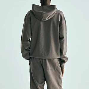 Sweat à capuche Streetwear personnalisé Pull-over surdimensionné en coton épais Sweat-shirt polaire unisexe Livraison directe OEM Fabricant de vêtements - Product Image 3