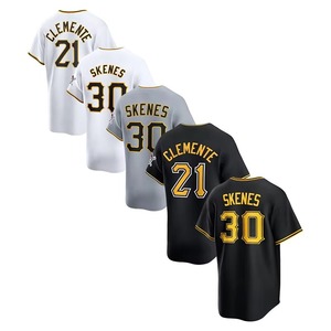 Custom Baseball Softball Jersey <b>Heat</b>-Transfer Printed Polyester Breathable Anti-Bacterial Quick Dry Sportswear Uniform Pockets - Product Image 5