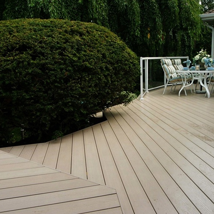 Waterproof Garden PVC Wall WPC Panel For Outdoor Anti Slip Decoration Eco Friendly