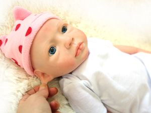 Muñeca Bebé <span class=keywords><strong>Reborn</strong></span> de Silicona en Oferta, Hermosa Muñeca Bebé <span class=keywords><strong>Reborn</strong></span> Personalizada de 18 Pulgadas, Linda Muñeca Bebé <span class=keywords><strong>Reborn</strong></span> de Silicona - Product Image 4
