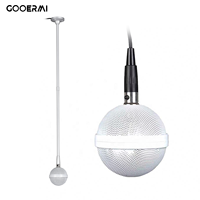 Microphone à condensateur professionnel suspendu 48V, directivité cardioïde, micro de plafond à tige fixe de 450 mm pour chœur et scène de théâtre