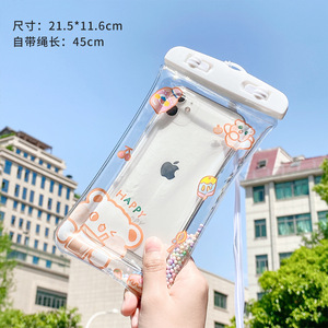 Sac Transparent pour téléphone portable, sac étanche, équipement de natation, étui de téléphone portable à écran tactile, vente en gros - Product Image 5
