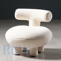Fauteuils de salon en tissu pour enfants, fauteuil lounge rembourré créatif, fauteuil d'appoint moderne et contemporain pour enfants