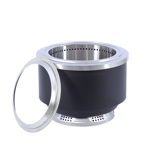 Brasero de <span class=keywords><strong>camping</strong></span>, barbecue à bois, grille à charbon intégrée, poêle à feu sans fumée pour l'intérieur et l'extérieur - Product Image 2