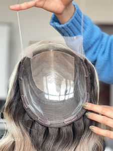 Cabello Remy recto de seda rubia 4*4 hecho a medida, parte delantera de encaje, línea de cabello prearrancada para mujeres con Base de seda Natural - Product Image 6