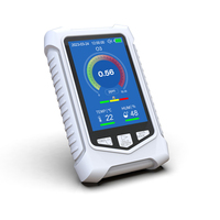 Detector de Gas O3 Portátil 0-50ppm, Sensor Electroquímico 3 en 1, Medidor de Ozono, Temperatura y Humedad, Analizador de Aire