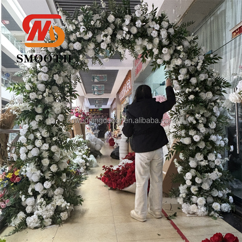 1 ghirlanda di fiori artificiali di ciliegio,ghirlande di fiori di vite,fiori di seta,ghirlande da appendere,decorazione per matrimoni,feste,casa,giardino ,arco,pareti,256 teste di fiori bianchi