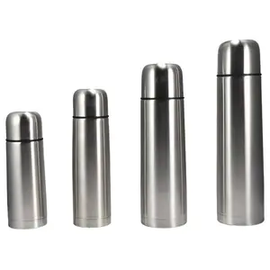 Hochwertige edelstahl-vakuum-thermosflasche mit doppelwand, kugelförmige wasserflasche