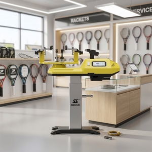 <span class=keywords><strong>Machine</strong></span> <span class=keywords><strong>à</strong></span> cordage électrique verticale professionnelle double usage pour <span class=keywords><strong>tennis</strong></span> et badminton, équipement de cordage de raquettes H7, fourniture d'usine - Product Image 1
