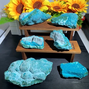 Cristales de Cuarzo de <span class=keywords><strong>Crisocola</strong></span> y Malaquita Naturales al por Mayor para Decoración, Reiki y Sanación - Product Image 1
