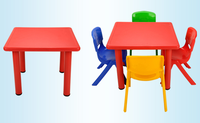 En gros usine directe vente Offre Spéciale d'école en plastique carré pour enfants enfant table pour la maternelle