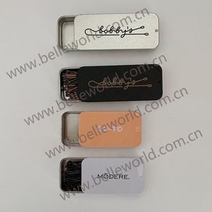 กล่องโลหะแบบกำหนดเอง BELLEWORLD กล่องกระดาษใส่กิ๊บติดผม กล่องพลาสติกบรรจุภัณฑ์ กิ๊บติดผมราคาถูก กิ๊บหนีบผม - Product Image 6