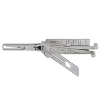 Décodeur 2-en-1 GEELY LISHI pour outil de crochetage de serrures GEELY V.3 pour serruriers (Argent)