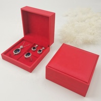 Boîte de rangement de bijoux en cuir PU avec logo personnalisé en gros étui à bijoux multifonction portable pour collier bague boucle d'oreille