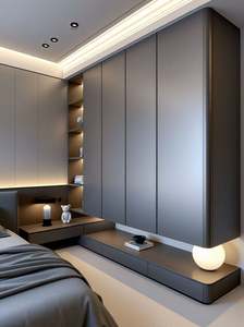 Ensemble de meubles de chambre à coucher haut de gamme personnalisé, style d'Asie du Sud-Est, étagère à chaussures et armoire en bois pour hôtels, villas, entrepôts - Product Image 3