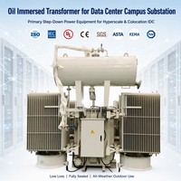 Transformateur de centre de données à faible perte YNd5 / YNd11 à bobinage en cuivre, groupe vectoriel, 5000 kVA