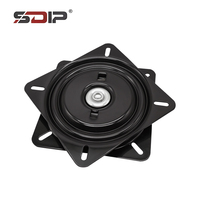 Support de plateau tournant robuste de 6 pouces Plaque pivotante à 360 ° pour chaises de salle à manger Tabourets de cuisine Chambre à coucher Marine Métal moderne
