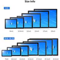 Computadora Industrial Integrada Todo en Uno con Pantalla Táctil de 15 Pulgadas y Bisel de 10 mm, CPU J1900/J4125/i3/i5/i7, SSD de 64 GB, RAM de 4 GB DDR4