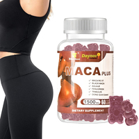 Gummies de Maca 1500mg, Soutien Naturel pour l'Amélioration des Fesses et des Courbes
