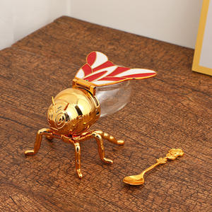 Tarro de condimentos colorido con diseño de abeja, caja de condimentos de lujo ligero y de alta gama para el hogar, caja de condimentos para la cocina del hogar - Product Image 5