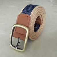 Ceinture tactique personnalisée pour homme en PU, toile et polyester, avec boucle ardillon en alliage de zinc, style décontracté et tendance pour étudiant