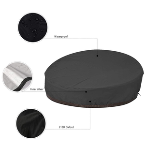 Cubierta Rígida para Spa de Jardín de PVC Resistente, Resistente a los Rayos UV, Impermeable, a Prueba de Polvo, para Uso en Piscinas Familiares al Aire Libre - Product Image 2