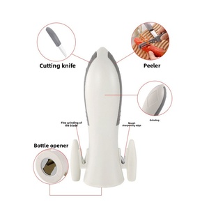 Manual Aviation Sharpener Fruit Knife Peeler Multifunctional <b>Kitchen</b> <b>Gadget</b> Garlic Grinder Bottle Opener Can - Product Image 4