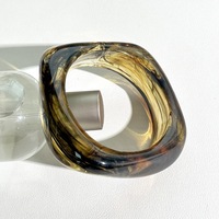 Bijoux de mode personnalisés Résine acrylique de qualité supérieure Vintage Colorful Geometric Style Bracelet Bracelet pour la décoration