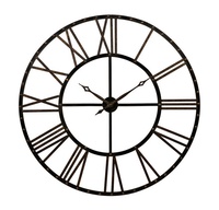 Horloge murale géante décorative rétro silencieuse sans tic-tac de style industriel pour hall et cour