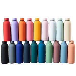 Bouteille d'eau portable en acier inoxydable mat de 1000 ml, logo personnalisé, bouteille d'eau colorée pour le sport et les voyages en plein air - Product Image 1