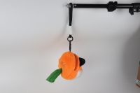 Distributeur de sacs pour déjections animales, pour propriétaires de chiens et de chats, renard en peluche