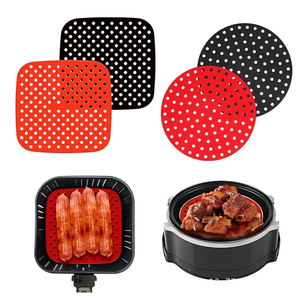 Air Fryer <b>Silicone</b> Liners Reusable Food-Grade <b>Silicone</b> Mat Non-stick Heat Resistant Air Fryer Accessories - Product Image 1
