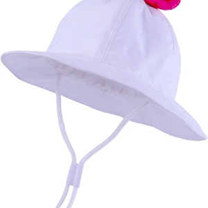Pool Sun Hat Bowknot Beach Sun Protection Adjustable Bucket Hats for Adults (Rose <b>Red</b>) Fishing - Product Image 6