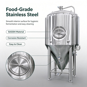 Cuve <span class=keywords><strong>de</strong></span> Fermentation Artisanale MICET 1000L 2000L en Acier Inoxydable 304, Fermenteur à Refroidissement Enveloppé, Équipement <span class=keywords><strong>de</strong></span> Fermentation Isobare pour Bière - Product Image 6