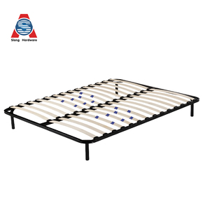 Base de Cama Plegable Minimalista Doble de Metal con Somier de Láminas de Madera Resistente, Ahorra Espacio para Apartamentos y Dormitorios, Compatible con Todos los <span class=keywords><strong>Colchones</strong></span> - Product Image 3