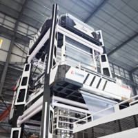 Machine d'extrusion de film soufflé à trois couches CHENGHENG pour film d'emballage LDPE/LLDPE/HDPE, automatique et économe en énergie
