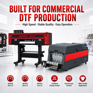 Imprimante DTF Qingyi KTM-A89-4 Nouvelle Imprimante DTF <span class=keywords><strong>A2</strong></span> I3200 60cm Grand Format Machine d'impression par transfert direct sur film 4 têtes - Product Image 1